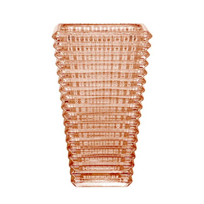 Vaso de Vidro Noa Âmbar Baixo - 17cm - Madel Home