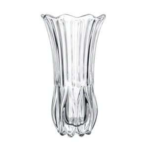 Vaso de Vidro Orta Transparente Baixo - 18cm