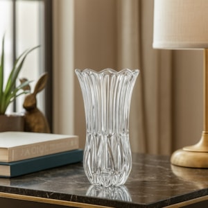 Vaso de Vidro Orta Transparente Médio - 22,5cm