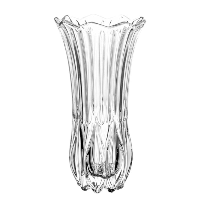 Vaso de Vidro Orta Transparente Médio - 22,5cm - Madel Home