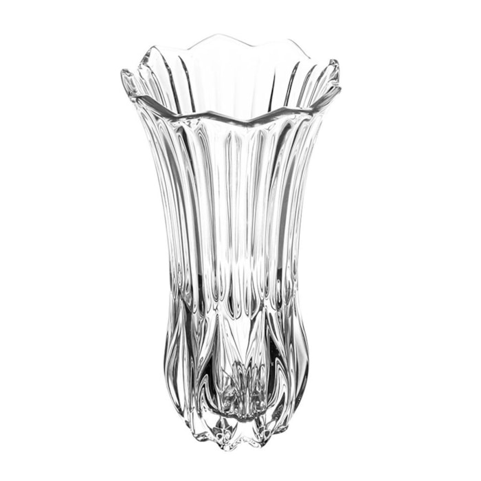 Vaso de Vidro Orta Transparente Médio - 22,5cm - Madel Home