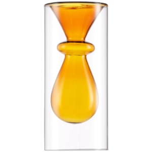 Vaso de Vidro Serres Âmbar Médio - 17cm