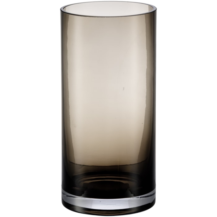 Vaso de Vidro Syros Preto Médio - 25cm - Madel Home