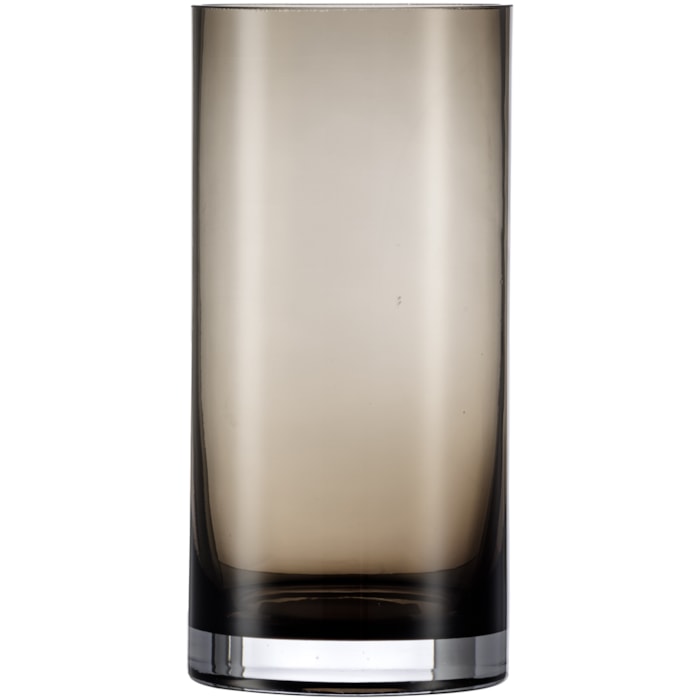 Vaso de Vidro Syros Preto Médio - 25cm - Madel Home