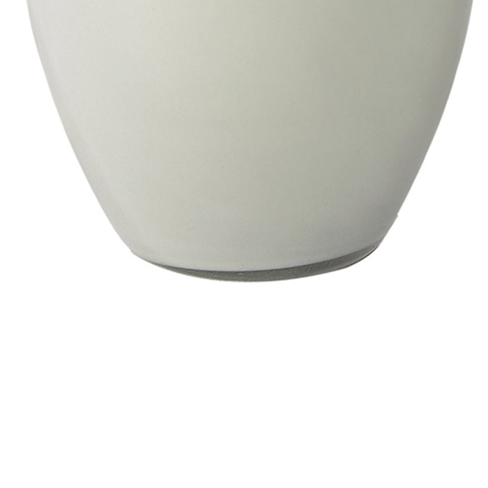 Vaso de Vidro Ushuaia Cinza Baixo - 20,5cm - Madel Home