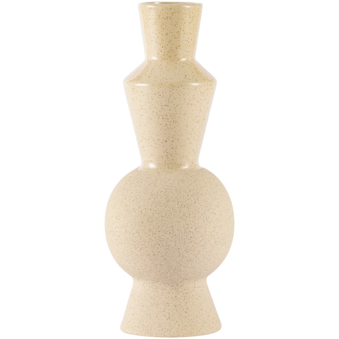 Vaso Dolomita Nico Bege Alto - 30cm - Madel Home