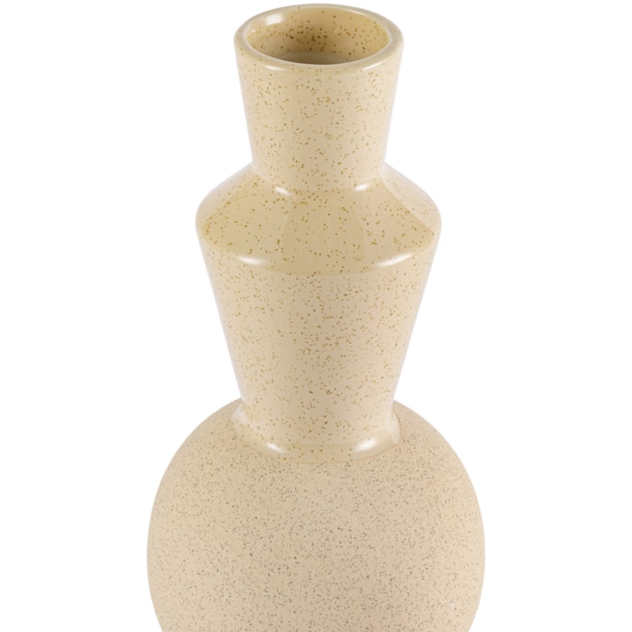 Vaso Dolomita Nico Bege Alto - 30cm - Madel Home