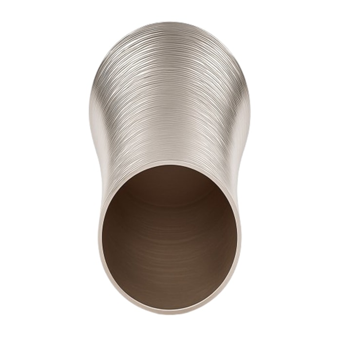 Vaso Spin Médio Diâmetro Níquel ST James - 22cm - Madel Home
