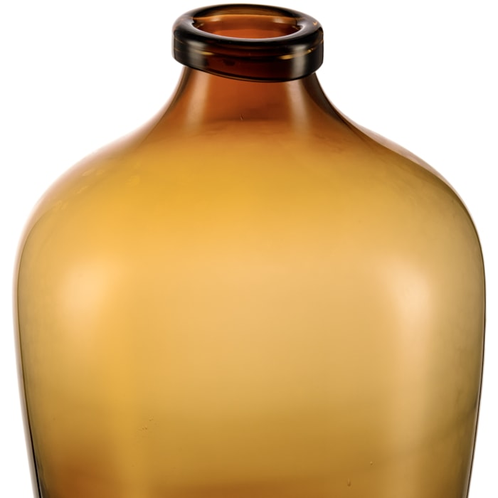 Vaso Vidro Fezna Marrom Médio - 30cm - Madel Home