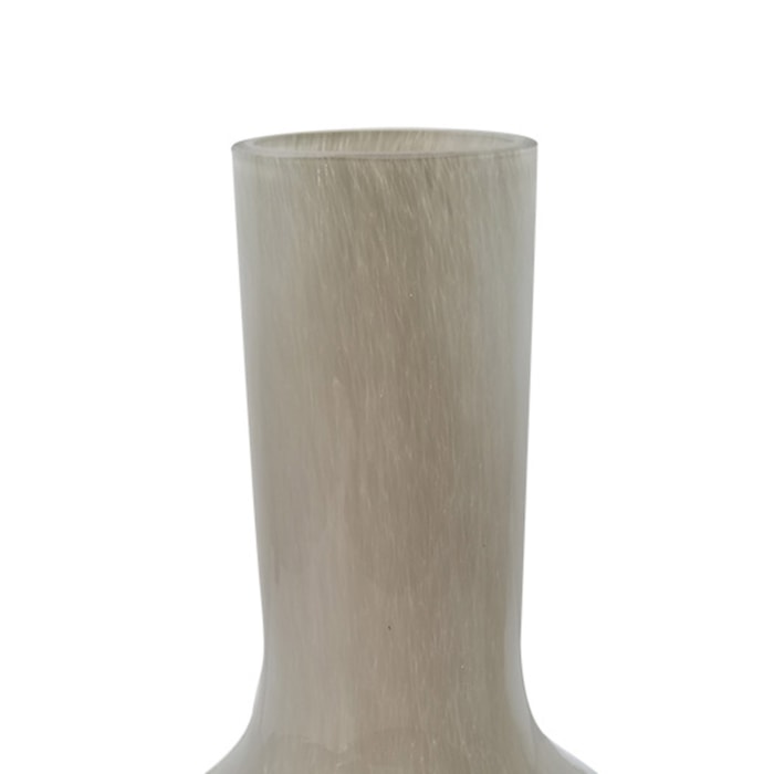 Vaso Vidro Mendonza Cinza Alto - 29cm - Madel Home