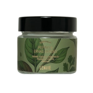 Vela Perfumada Pepino e Ervas Verdes Herbarium Lenvie 140g